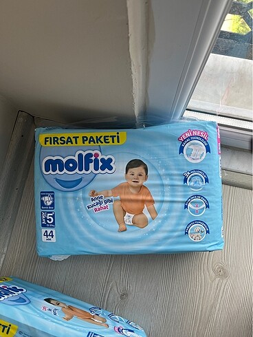 Molfix Molfix 5 plus bebek bezi 2 paket 88 adet