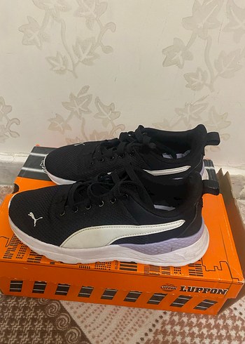 Siyah Kadın Spor Ayakkabı Velcro Detaylı