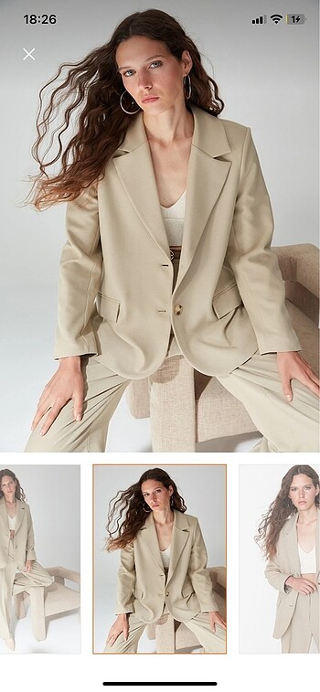 Vizon rengi Blazer ceket