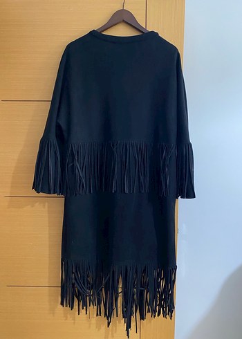 HANZADE SİYAH SÜET KABAN - Görsel 2