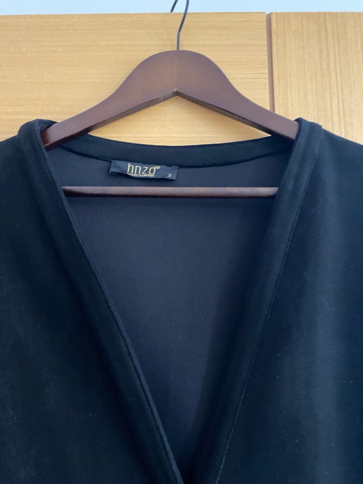 HANZADE SİYAH SÜET KABAN - Görsel 3