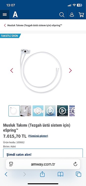 Beden AMWAY TEZGAH ÜSTÜ MUSLUK SİSTEMİ