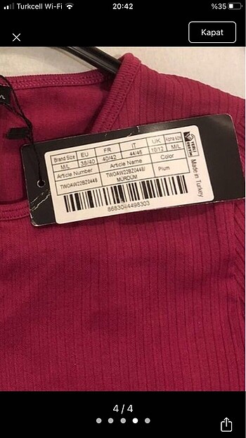 m Beden bordo Renk Trendyolmilla crop