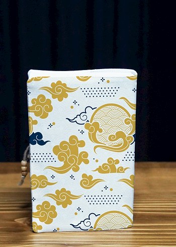 Kitap kılıfı 
Beyaz ve Sarı Desenli kitap kılıfı - Görsel 7