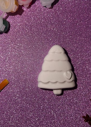 Beyaz Yılbaşı Figürleri Boyama Seti 3 set 6 figür - Görsel 10