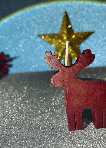 Renkli Yılbaşı Temalı Mum Seti - Görsel 4