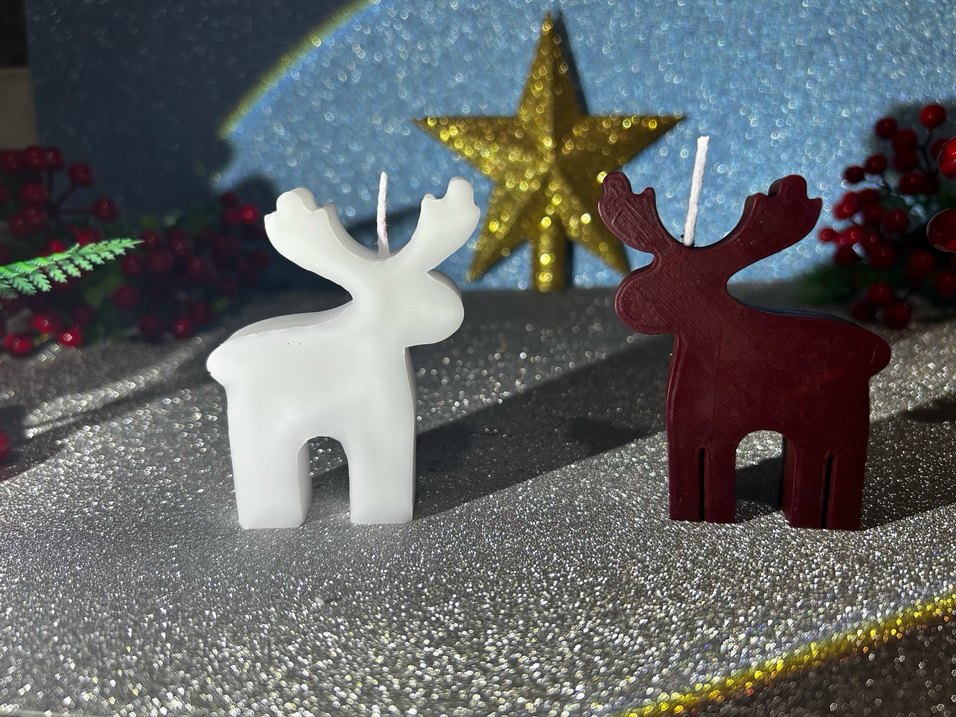 Renkli Yılbaşı Temalı Mum Seti - Görsel 2