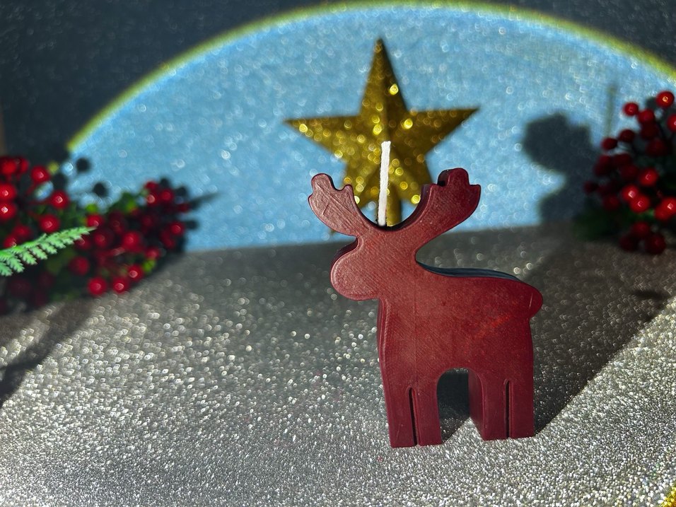 Renkli Yılbaşı Temalı Mum Seti - Görsel 4