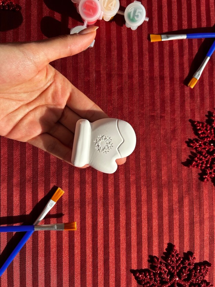 Taş Boyama Seti Karakterli Beyaz 1 set 2 figür - Görsel 4