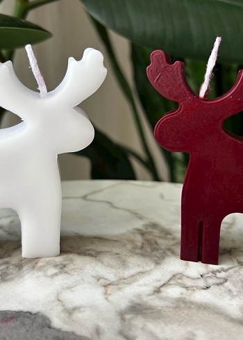 Renkli Noel Temalı Dekoratif Mum Seti - Görsel 2