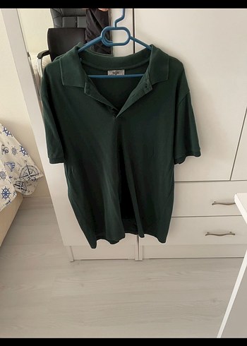Diğer Erkek Haki Polo Yaka Kısa Kollu Tişört