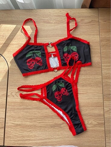 Gotik fantezi bralet takım sütyen