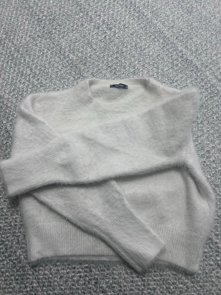 Beyaz Triko Kadın Kazak - Görsel 3