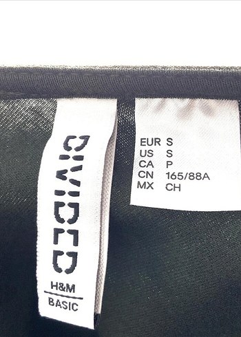 s Beden H&m body hm sırt dekolteli body bodysuit haki