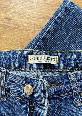 34 Beden Addax jean addax yüksek bel pantolon mavi jean