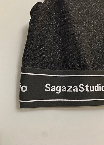 Sagaza Madrid sagaza parıltılı crop büstiyer sagaza body sagaza parlak crop
