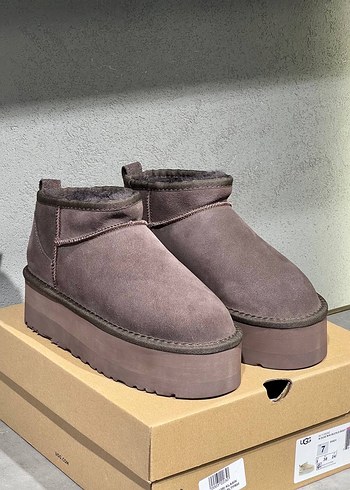 37 Beden kahverengi Renk Ugg yüksek taban bot ugg bot kısa
