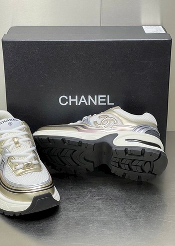 39 Beden Chanel Beyaz Platform Topuklu Kadın Spor Ayakkabı