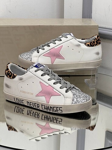 Golden goose leopar detay ayakkabı