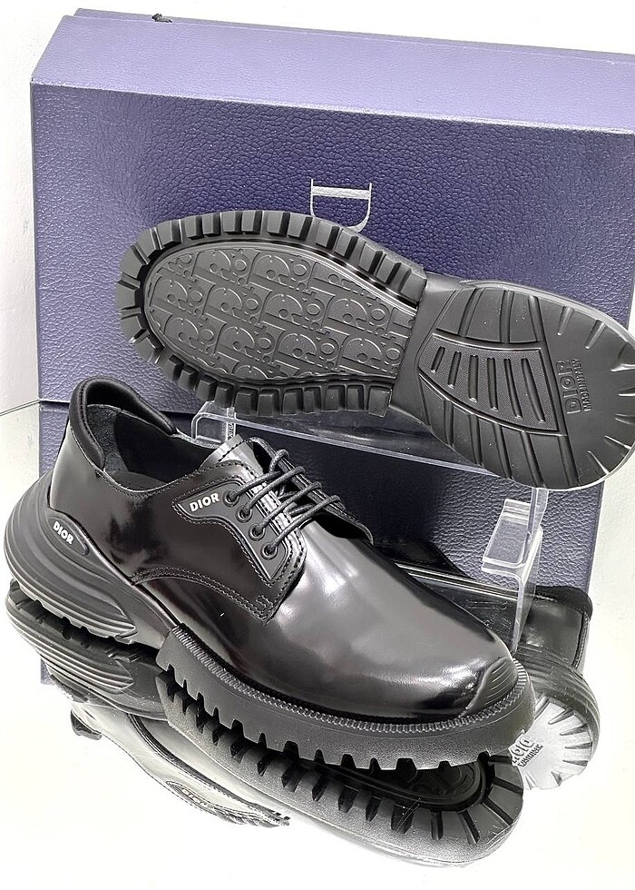 Dior erkek siyah ayakkabı makosen oxford - Görsel 4