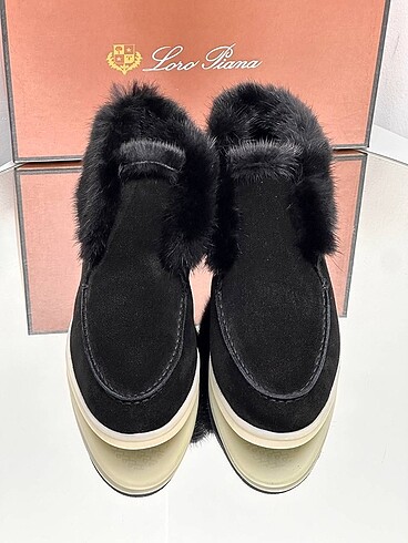 ★極美品★TOMORROWLAND PILGRIM★LOLO PIANA★46★ Loro piana kadın kürklü ayakkabı bot | Gardrops