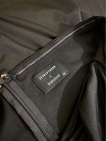 Zeynep tosun siyah elbise straplez elbise zeynep tosun trendyol  - Görsel 5