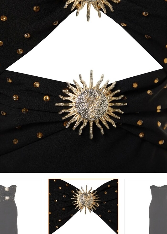 Zeynep tosun siyah elbise straplez elbise zeynep tosun trendyol  - Görsel 3