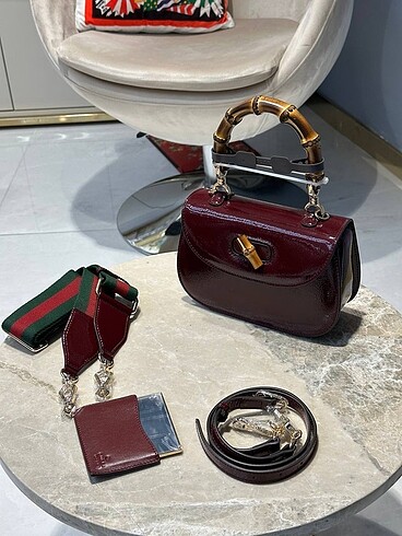Gucci bamboo 1947 handle bag gucci çanta