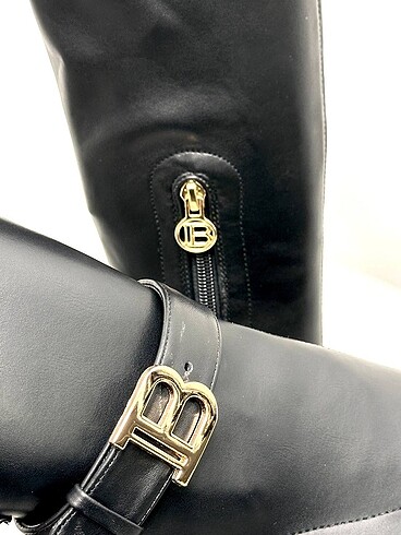 37 Beden siyah Renk Balmain uzun topuklu çizme balmain çizme