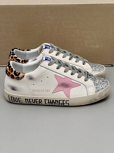 Golden Goose Deluxe Golden goose sneaker ayakkabı golden goose leopar detaylı