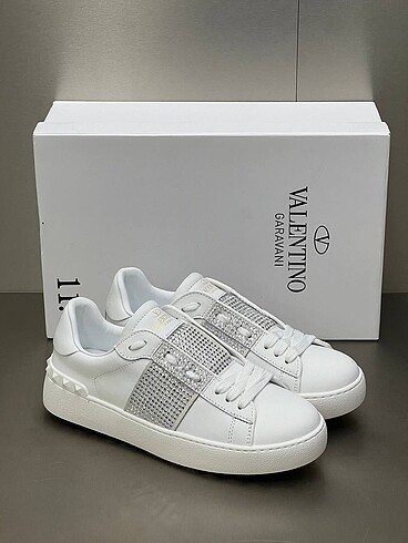 Valentino sneaker valentino taşlı sneaker spor ayakkabı