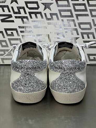 38 Beden gri Renk Golden goose sneaker golden goose spor ayakkabı gümüş