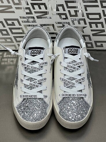 38 Beden Golden goose sneaker golden goose spor ayakkabı gümüş