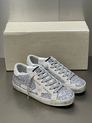 38 Beden gri Renk Golden goose spor ayakkabı golden goose sneaker parıltılı ayakka