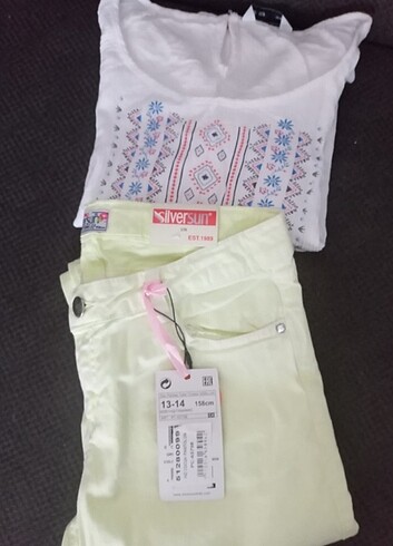 13 /14 yas gomlek ve pantolon sifir ürün 
