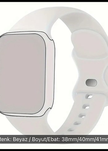 Diğer Beyaz Akıllı Saat Kordonu 38/40/41mm