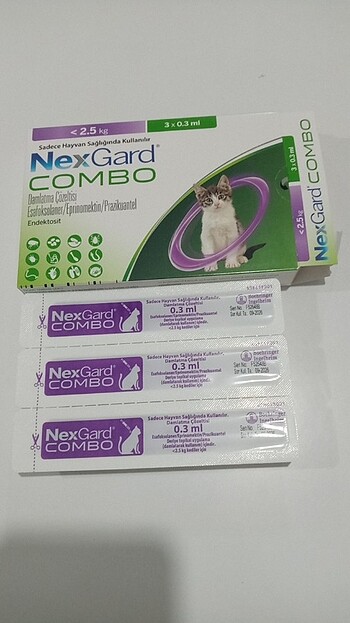 Nexgard Kedi İç - Dış Parazit 3 adet