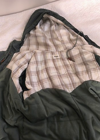 Haki Kamuflaj Uzun Kemerli Parka - Görsel 6