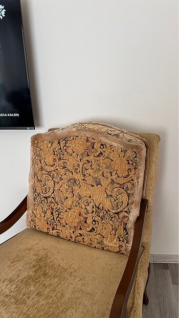 Ceviz ağacından yapılma 2?li berjer takım - Görsel 5