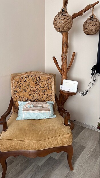 Ceviz ağacından yapılma 2?li berjer takım - Görsel 9