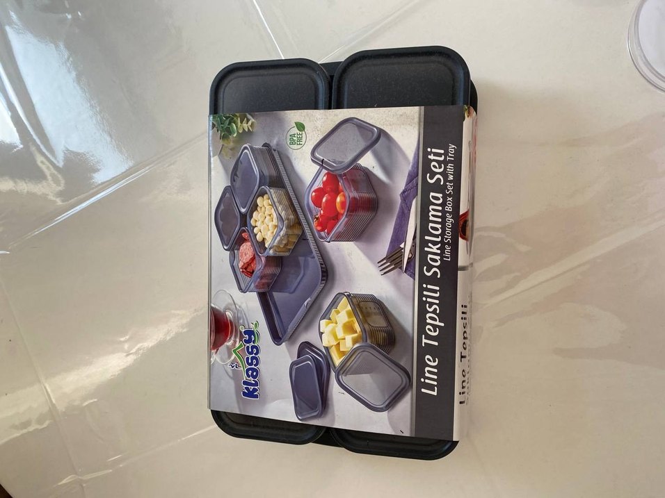 Line Tepsili Saklama Seti - Gri - Görsel 2