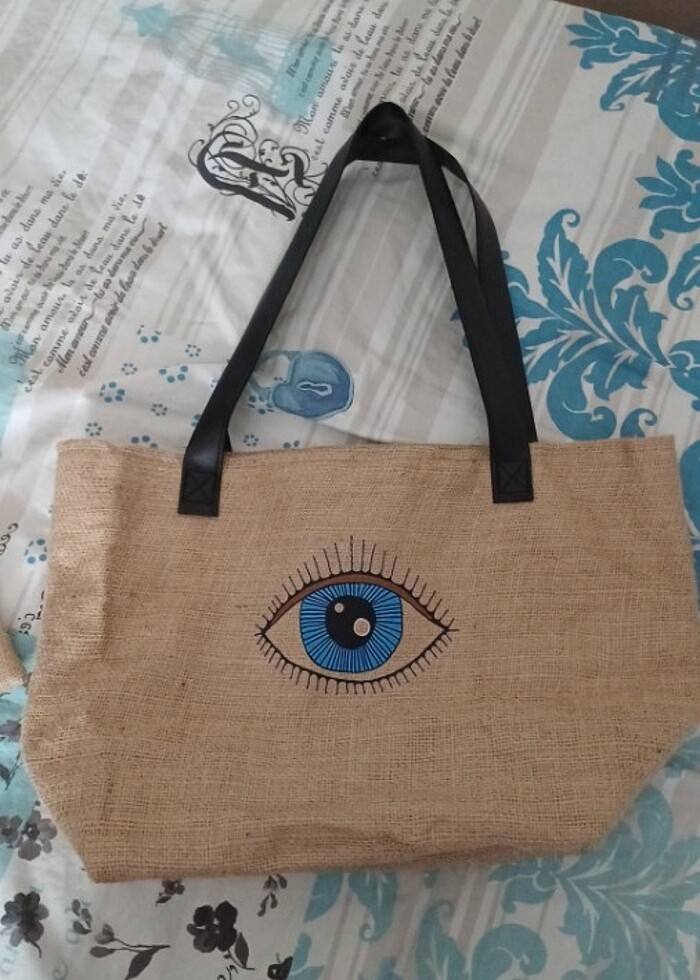 Hasır çanta ve cüzdan - Görsel 3