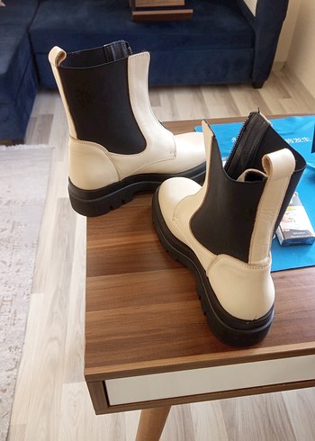 Orjinal Desa Kadın Bot Krem Renk - Görsel 10