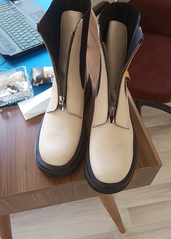 Orjinal Desa Kadın Bot Krem Renk - Görsel 2