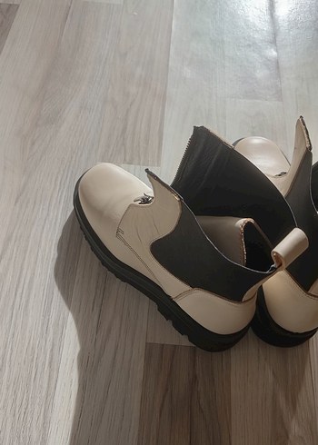 Orjinal Desa Kadın Bot Krem Renk - Görsel 12