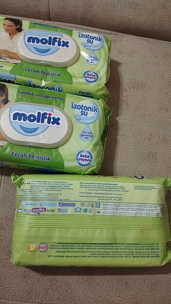 Beden Molfix izotonik sulu bebek ıslak mendil