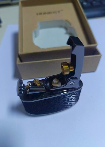 Siyah HONEST Desenli Çakmak - Görsel 6