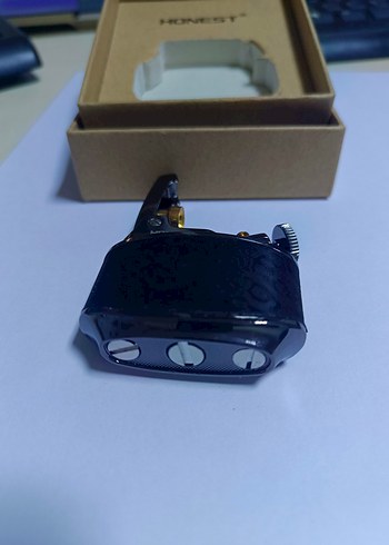 Siyah HONEST Desenli Çakmak - Görsel 3