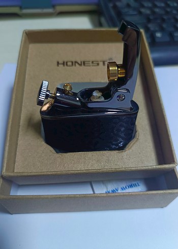 Siyah HONEST Desenli Çakmak - Görsel 4