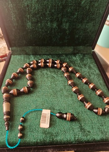 Erkek Vintage Altın Renk Tesbih Seti - Görsel 10